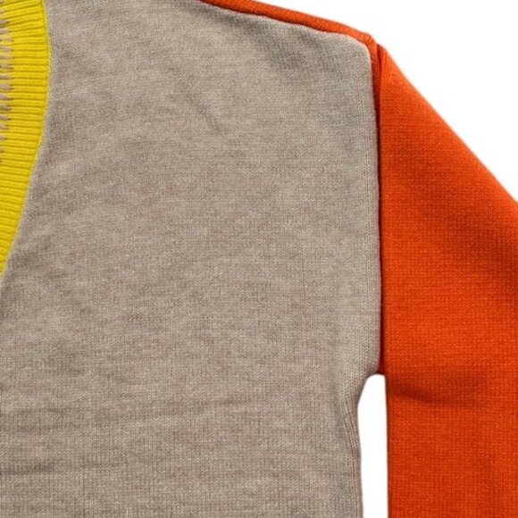 XOKR Kerri Rosenthal Heart Sunshine Color Block Cardigan V Neck Long Sleeves Med - Picture 8 of 14